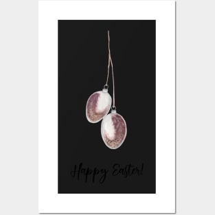 Happy Easter Easter greeting boho design Posters and Art